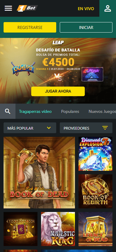 1bet casino versión móvil