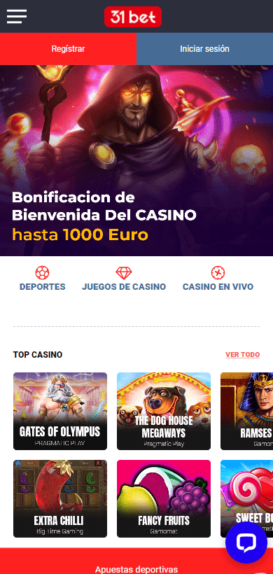 31bet casino versión móvil