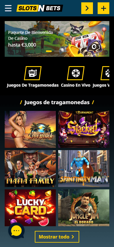 slots n bets casino versión móvil