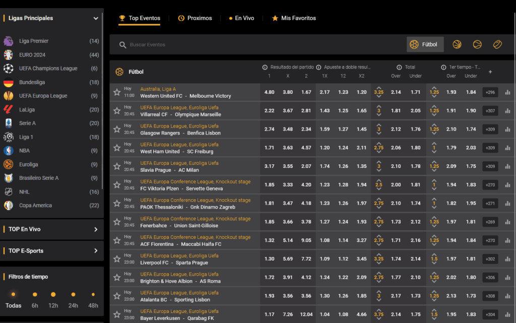 Sección de Apuestas Deportivas