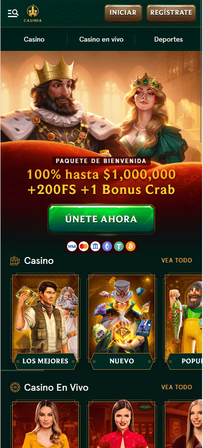 Casinia Casino en tu Móvil