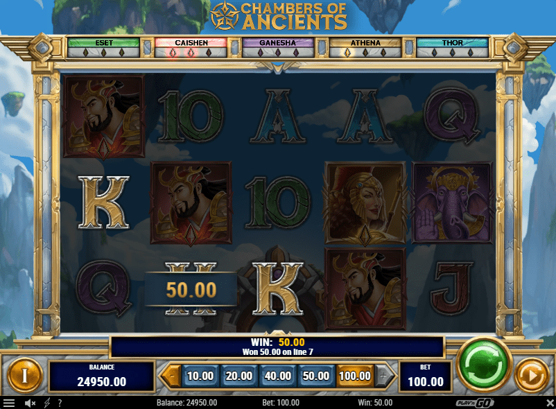 Chambers of Ancients slot jugabilidad