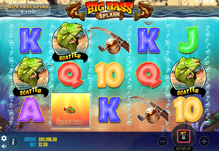 big bass splash slot bonificación