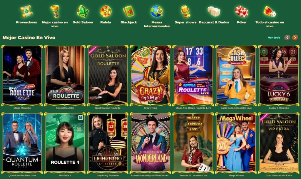 Greenluck Casino en Vivo